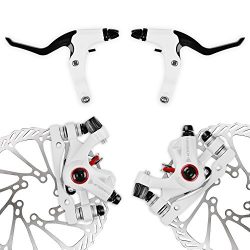 AFTERPARTZ NV-5 G3/ HS1 Bike Disc Brake Kit Front + Rear Rotor (NV-5 G3 White Kit with handle)