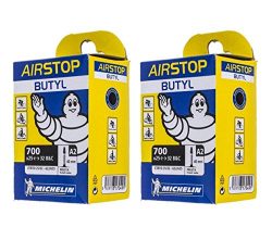 Michelin A1 Airstop PRESTA Valve 700 x 25-32c 40mm Bike Tube – TWO (2) PACK