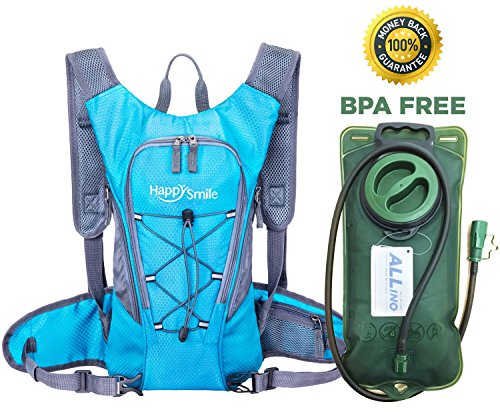 Hydration Pack with 2L Backpack hydration Bladder From HappySmile, Great Waterproof Cycling Hiki ...