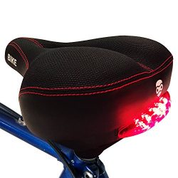 Bright Bike Rebel Red Tail Lights Comfort Saddle – specialized ergonomic pad exercise moun ...