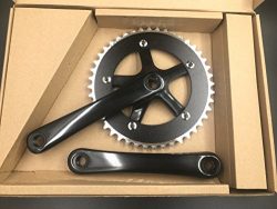 Single Speed Crankset 44T 165mm Crankarms 130 BCD Crankset for Mountain Road Bike Fixed Gear Bic ...