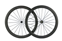 Queen Bike Carbon Fiber Road Bike Wheels 50mm Clincher Wheelset 700c Racing Bike Wheel (Shimano  ...