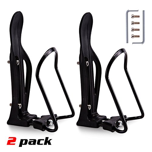 i-Summer Water Bottle Cages (2 Pack) for Competitive MTB Bike/Road Bicycle-Easy to Install, Adju ...