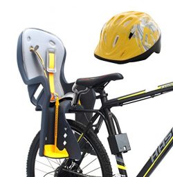 Bike Baby Rear Seat with Handrail and Helmet