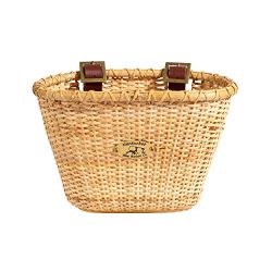 Nantucket Bicycle Basket Co. Lightship Collection Children’s Bicycle Basket, Oval, Natural