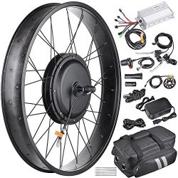 AW 22.5″ Electric Bicycle Front Wheel Frame Kit For 26″ 48V 1000W 470RPM E-Bike