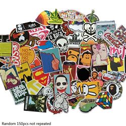 BIBITIME Vinyl Stickers for Car Windows Bike Skateboard Guitar Travel Luggage Suitcase Decals (R ...