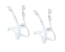 Soma Oppy XX 2-Strap Toe Clips White S/M Pair Track Fixed Gear Road Bike