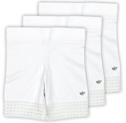 Lucky & Me Jada Little Girls Bike Shorts, Tagless, Soft Cotton, Lace Trim, Underwear, 3 Pack ...