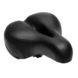 GT ROAD Bike Seat, Mountain Memory Foam Padded Bicycle Saddle(Reusable Drawstring Bag and Seat C ...