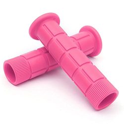 Coolrunner Bicycle Handle Bar Mushroom Grips BMX For Boys and Girls Bikes (Pink)