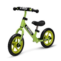ENKEEO 12 Sport Balance Bike No Pedal Walking Bicycle with Carbon Steel Frame, Adjustable Handle ...