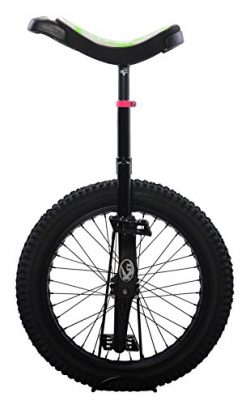 Koxx Fluo 20 Trials Unicycle, Black with White Patterened Saddle