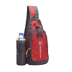 Sling Bag backpack Outdoor Shoulder Waterproof Unbalance Crossbody Bag Chest Pack Bike Red