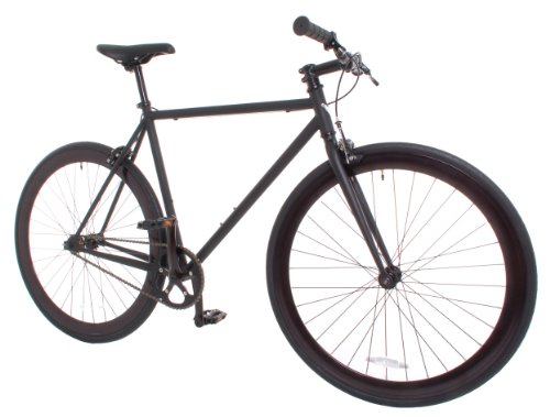 Vilano Rampage Fixed Gear Fixie Single Speed Road Bike, Matte Black, Large/58cm
