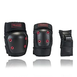 Flybar Knee Pads, Elbow Pads and Wrist Guards Protective Safety Gear Set – Multi Sport Pro ...