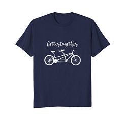 Mens Better Together Tandem Cycling T-shirt Large Navy