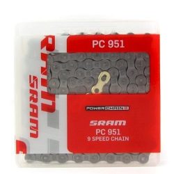 Bicycle Components & Part SRAM PC-951 BICYCLE BIKE CHAIN 9 Speed w/GOLD POWER LINK SHIMANO C ...