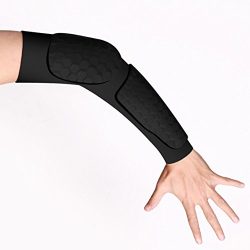 Double Honeycomb Arm Sleeve Reachs Elbow Brace Support Elbow Sleeve for Sport Workout Protective ...