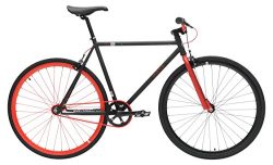 Chill Bikes Single Speed Commuter Fixie Bike Alloy Frame, Matte Black, 53cm