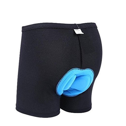 Ohuhu Men’s 3D Padded Bicycle Cycling Underwear Shorts Black M