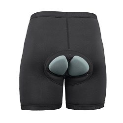 Baleaf Men’s 3D Padded Cycling Mesh Breathable Underwear Shorts Black Size XL