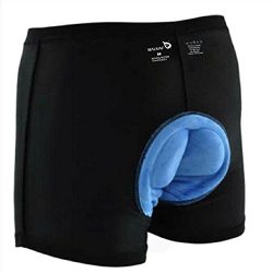 Baleaf Men’s 3D Padded Bicycle Cycling Underwear Shorts Size, Medium, Black