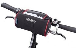 BicycleStore Waterproof Cycling Handlebar Bag Touch Screen Bike Front Bag Bicycle Front Pouch Black