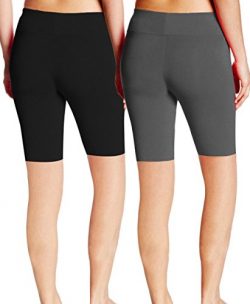 ABUSA Women’s Cotton Workout Bike Yoga Shorts – Tummy Control(XXL,Pack of 2 –  ...