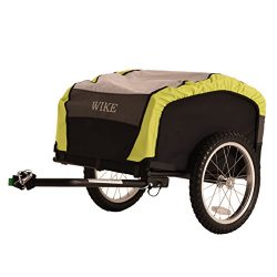 WIKE City Cargo Bicycle Trailer – Black/Lime