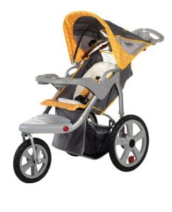 InStep Grand Safari Swivel Wheel Jogger, Gray/Yellow