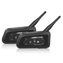 LEXIN 2x BT Interphone Bluetooth Motorbike Motorcycle Helmet Intercom Headset 1000m Rider