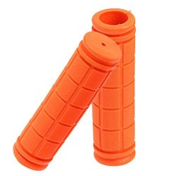 Aklamater Rubber Handlebar Grips For Bicycle/Fixed Gear/Mountain/Folding Bike Double Lock-on Bar ...