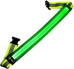 LED Reflective Belt – USB Rechargeable – High Visibility Gear for Running, Walking & ...