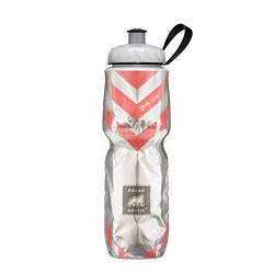 Polar Bottle Insulated Water Bottle (24-Ounce) (Chevron Red)