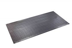 SuperMats High Density Commercial Grade Solid Equipment Mat 40GS  Made in U.S.A. for Cardio Equi ...