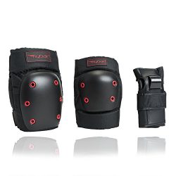 Flybar Knee Pads, Elbow Pads and Wrist Guards Protective Safety Gear Set – Multi Sport Pro ...