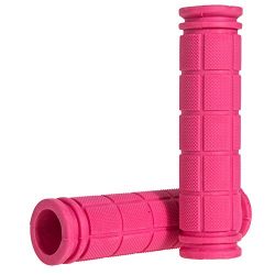 Vktech® Soft BMX MTB Cycle Road Mountain Bicycle Scooter Bike Handle bar Rubber End Grip (Rose)