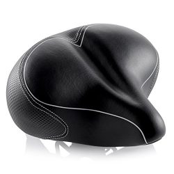 Oversized Comfort Bike Seat Most Comfortable Replacement Bicycle Saddle for Cycling | Universal  ...