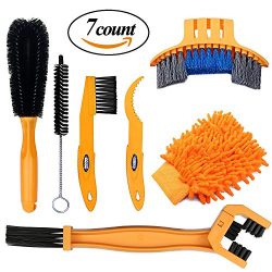 SINGARE 7pcs Bicycle Cleaning Tools Set, Bicycle Clean Brush Kit Suitable for Mountain, Road, Ci ...