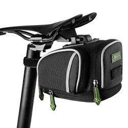 RockBros Road Mountain Bike Saddle Bag Under Seat Post Bag Fixed Gear Fixie (Black)