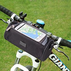 Handlebar Bag, NTMY Waterproof Bicycle Bag with Transparent PVC Pouch and Removable Shoulder Strap