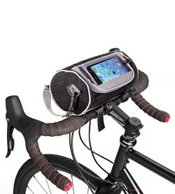 Boxiki travel Bicycle Handlebar Bag for Road Bikes, Mountain Bikes & Motorcycles. Bike Panni ...