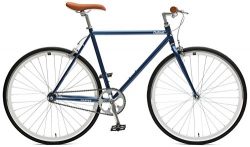 Critical Cycles Harper Single-Speed Fixed Gear Urban Commuter Bike; 57cm, Pacific Blue