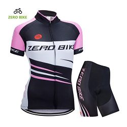 ZEROBIKE Women’s Short Sleeve Cycling Jersey Jacket Cycling Shirt Quick Dry Breathable Mou ...