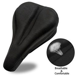 SOKLIT Bike Seat Cover Bicycle Seat Cushion Saddles for Spin Bike Comfort Women Men Soft Foam an ...