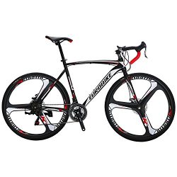 EUROBIKE XC550 21 Speed 54 Cm Frame Road Bike 700C 3-Spoke Wheels Dual Disc Brake Road Bicycle B ...