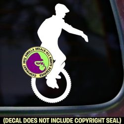 Mountain Unicycle Vinyl Decal Sticker A