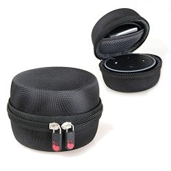 Hard EVA Travel Case for All-New Echo Dot (2nd Generation) with Mesh Pocket for USB Cable and Wa ...