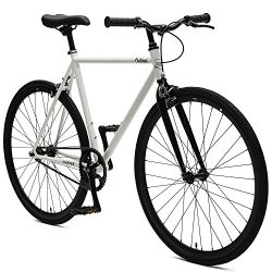 Critical Cycles Harper Single-Speed Fixed Gear Urban Commuter Bike; 53cm, White & Black